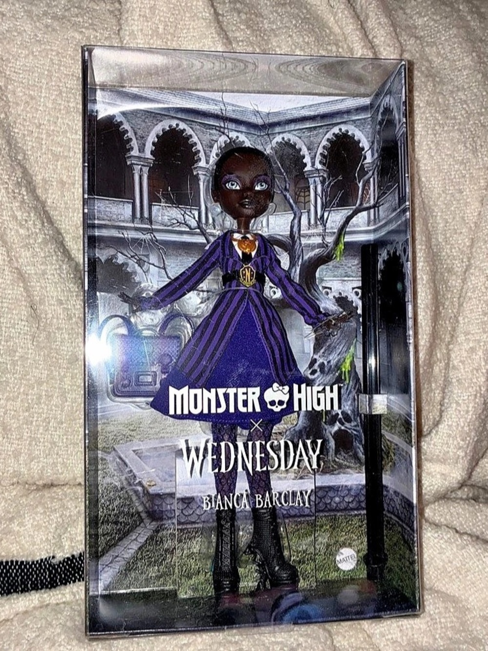 Monster High x Wednesday Bianca Barclay Collectible Doll Purple & Black